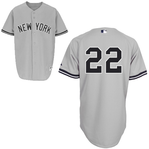 Jacoby Ellsbury #22 MLB Jersey-New York Yankees Men's Authentic Road Gray Baseball Jersey - Click Image to Close